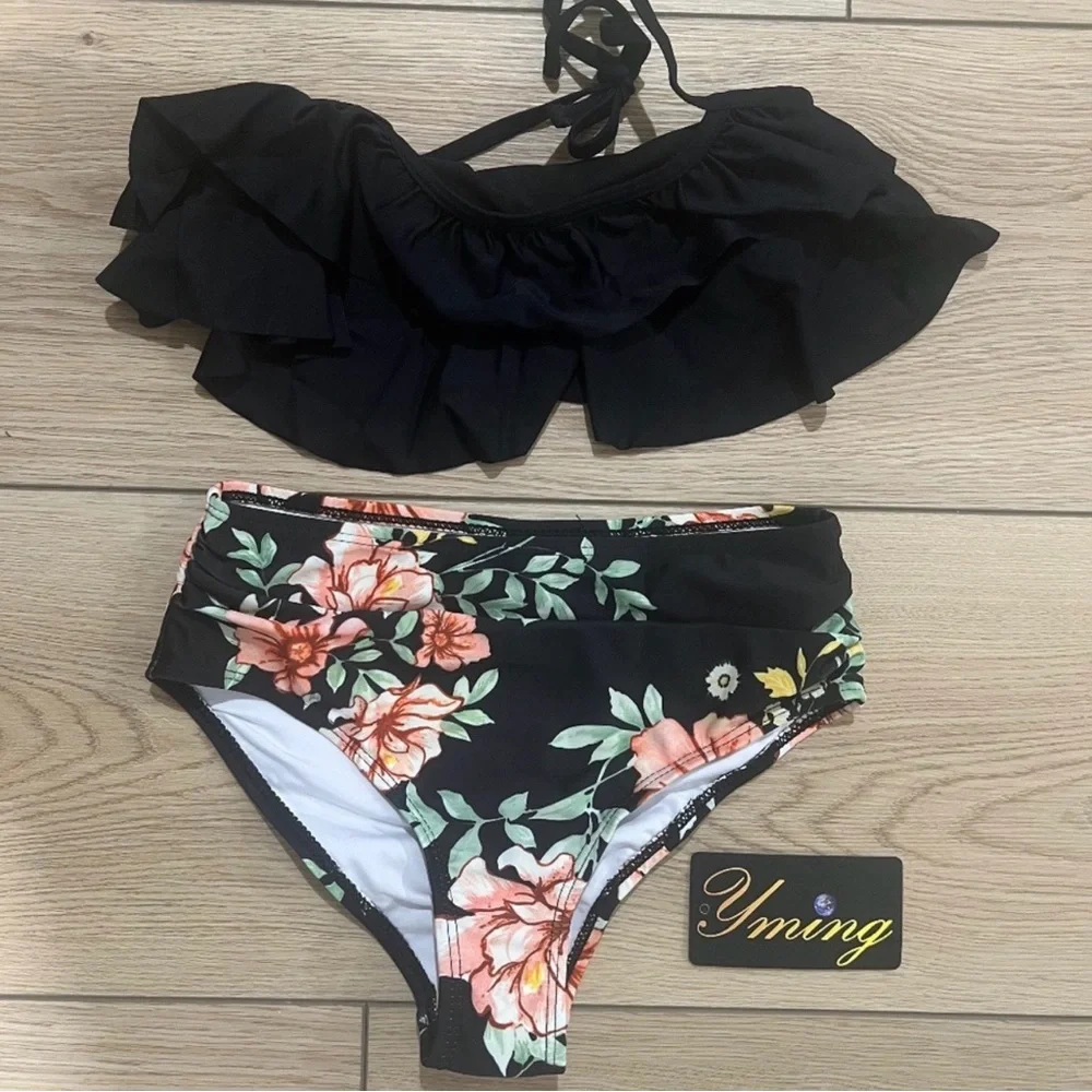 Family Matching Swimsuits - Mommy and Me Swim Suits 2 x Two Piece Swimming Suits - Picture 12 of 14